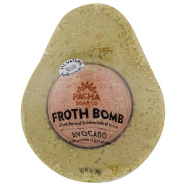 PACHA SOAP Avocado Froth Bomb, 7 OZ