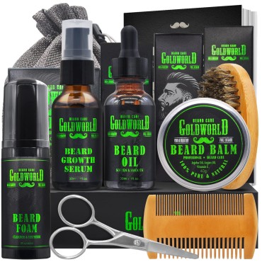 Beard Kit Beard Grooming Kit w/Beard Wash/Shampoo ...