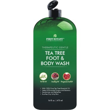 100% Natural Tea Tree Body Wash & Foot Wash - Figh...