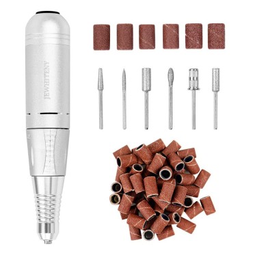 Portable Electric Nail Drill Machine Professional 35000 RPM Manicure Pedicure Polishing Nail File Drill Kit Set with Sanding Bands for Acrylic Gel Nails