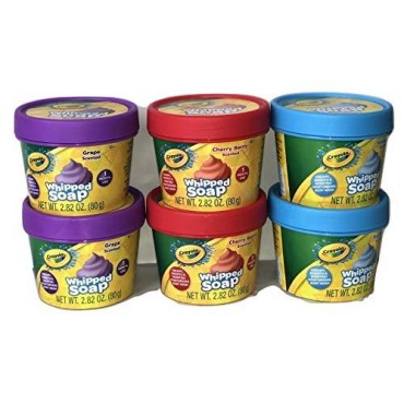 Crayola Whipped Soap, Assorted 6 Pack, QQ1396HBAZA