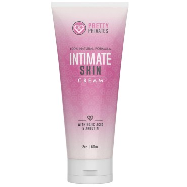 Intimate Skin Cream - Pretty Privates - Intimate and Sensitive Areas - Natural Dark Spot Corrector for Private Parts, Underarm, Elbow, Knees - Kojic Acid + Niacinamide + Arbutin (2oz)