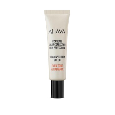 AHAVA CC Cream with Dead Sea Minerals, Skin Protection SPF 30, Vegan, 1.0 fl. oz.