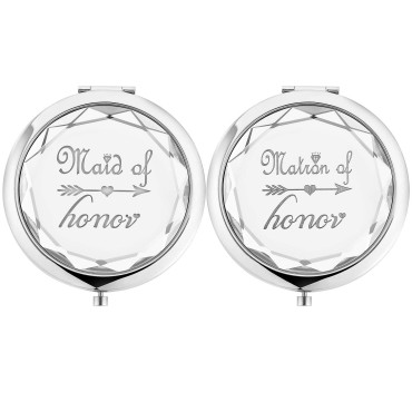 2 Pack Bridesmaid Proposal Gifts,1 Maid of Honor m...