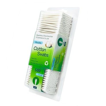 Natural Paper Cotton Swabs 500ct, Biodegradable Do...