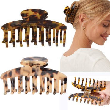 Big Claw Hair Clips 3.8 Inch Tortoise Banana Hair ...