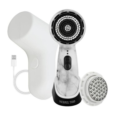Michael Todd Beauty - Soniclear Petite - Facial Cleansing Brush System - 3-Speeds - Face Cleansing Brush & Exfoliating Face Brush