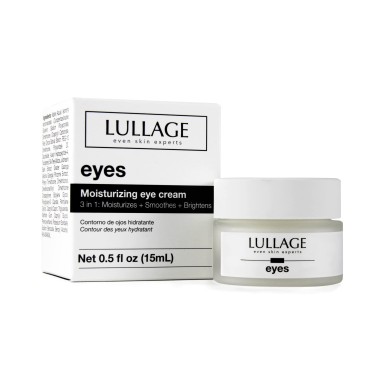 Moisturizing Eye Contour Cream, Moisturizing 3 in 1 Eye Cream: Moisturizes + Smoothes + Brightens, Eye Cream that helps reduce the appearance of wrinkles, puffiness and Dark Circles by Lullage (0.5 fl oz )