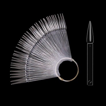 100pcs GOGOONLY Nail Display Sticks Transparent St...