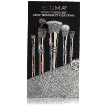 Sigma Beauty Iconic Rose Gold Brush Set, Set of 5 ...