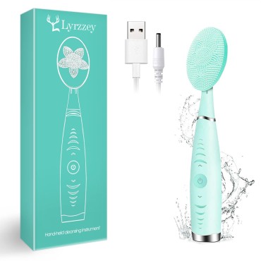 Sonic Facial Cleansing Brush, Lyrzzey Portable Han...