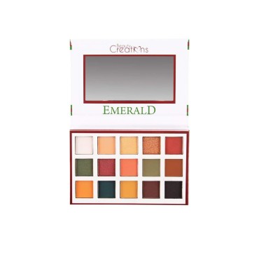 Beauty creations Emerald collection 1 eyeshadow Palette 15 pigmented colors.
