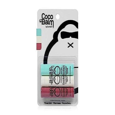 Sun Bum Cocobalm Lip Balm Variety Pack | Hydrating with Aloe | Hypoallergenic, Paraben Free, Silicone Free | 0.15oz Stick | 3 Flavor Variety Pack