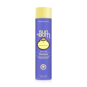 Sun Bum Blonde Shampoo I UV Protecting and Cruelty Free Color Enhancing and Toning Hair Wash for Blondes I 10 Oz