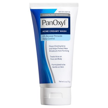 Panoxyl Acne Wash 4% Bundle with PM Patches, Cleanser