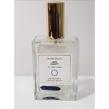 Crystal Beauty Lapis Clarity Lily/Mint/Musk Eau De Parfum 3.4 Fl oz / 100 ml. New and Unboxed.