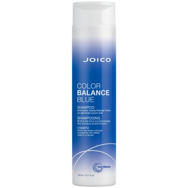 Joico Color Balance Blue Shampoo | For Lightened Brown Hair | Eliminate Brassy Orange Tones | Boost Color Vibrancy & Shine | UV Protection | With Rosehip Oil & Green Tea Extract | 10.1 Fl Oz