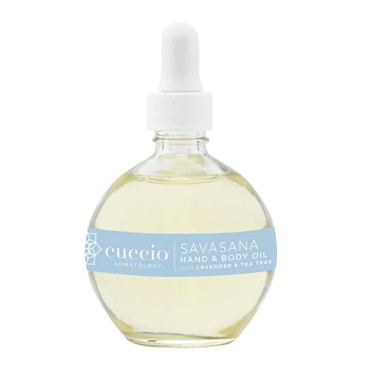 cuccio SOMATOLOGY Savasana Calming Hand and Body Oil - Intensely Moisturizing And Hydrating Blend - Made With Lavender, Eucalyptus, And Rosemary Oils - Soothe Your Mind And Nourish Your Body - 2.5 Oz