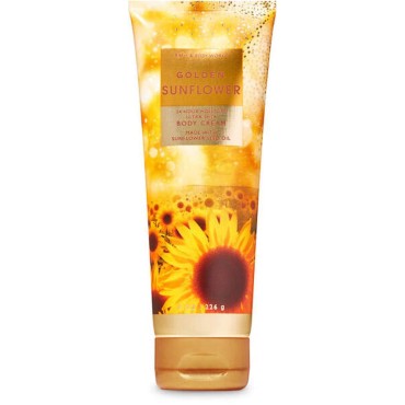 Bath & Body Works Body Care - Golden Sunflower - 24 Hour Moisture Ultra Shea Body Cream - 8 oz