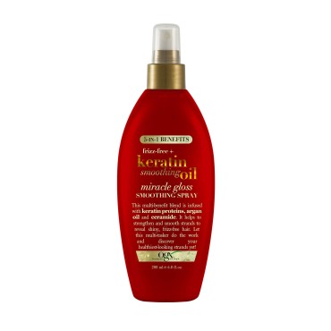 OGX Frizz-Free + Keratin Smoothing Oil Miracle Glo...
