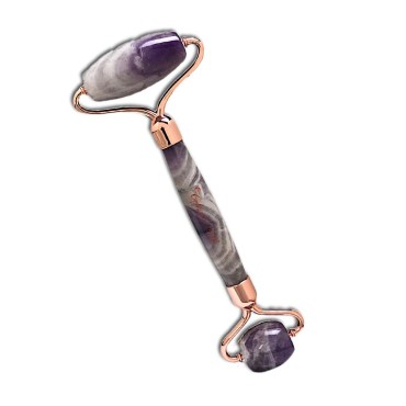 CELESTIAL SILK Amethyst Face Roller - Premium Anti...