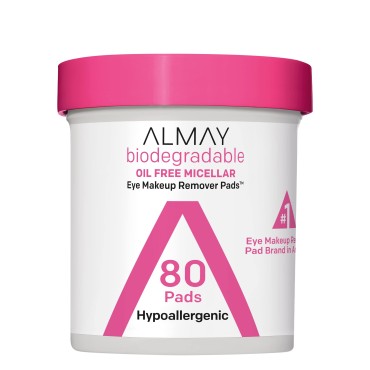 Almay Makeup Remover Pads, Biodegradable Oil Free ...