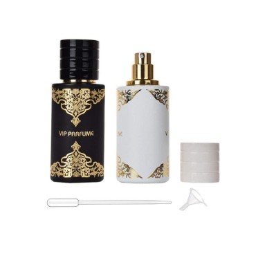 2 Pcs 50ml/1.7oz Glass Spray Bottle Perfume Atomiz...