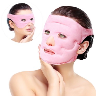 Ice Face Eye Mask for Cold Hot Compress Therapy, G...