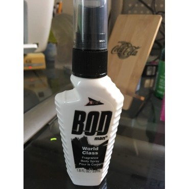 Bod Man WORLD CLASS By Parfums De Coeur Fragrance Body Spray 1.8 Oz For Men