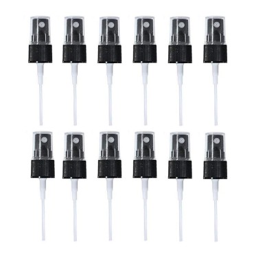 12PCS 410/20mm Replacement Black Plastic Fine Mist...