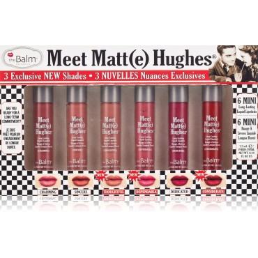 theBalm. Meet Matt(e) Hughes Vol 14 Mini Long-Lasting Liquid Lipsticks, 6 Count