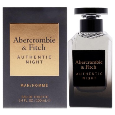 Abercrombie & Fitch Authentic Night Men EDT Spray 3.4 oz