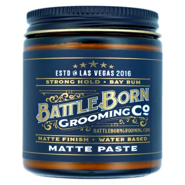 Battle Born Grooming Co Texturizing Matte Paste, 4 oz