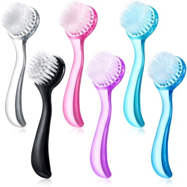 6 Pieces Facial Cleansing Brush Soft Bristle Facia...