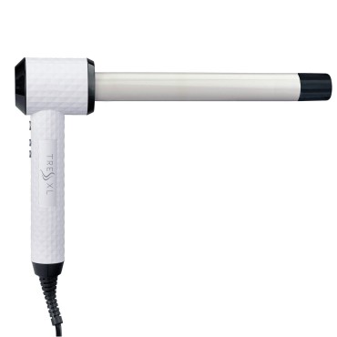 Extra Long L-Shaped Curling Wand by The Makers of Mr Big - First Angled Wand with an Extended 8” Barrel - Best XL Wand for Curling Long Hair Quicker - Ceramic, Auto Off, Dual Voltage - 1” Diameter