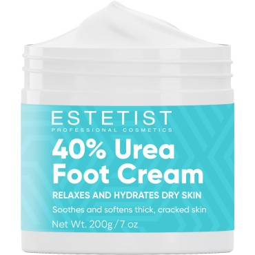 Urea Foot Cream 40% Foot Lotion For Dry Cracked Feet Moisturizes & Rehydrates For Rough Heel Knees Elbows Foot Care Lotion with Vitamin E and Aloe Vera Reduce Itching Callus & Dead Skin Remover