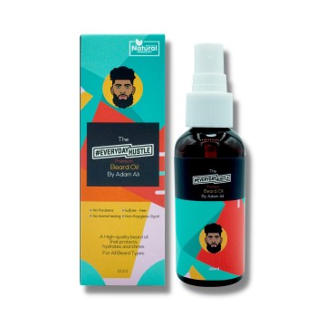 EverydayHustle Beard Oil for Men - 60ml Premium Beard Oil for Black and Mixed Men Beard types - Beard Spray Bottle - Beard Oil Moisturizer, Hydration and Extra Shine