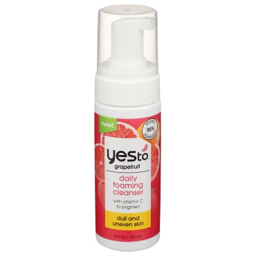 Yes To Grapefruit Daily Foaming Cleanser, Brighten...