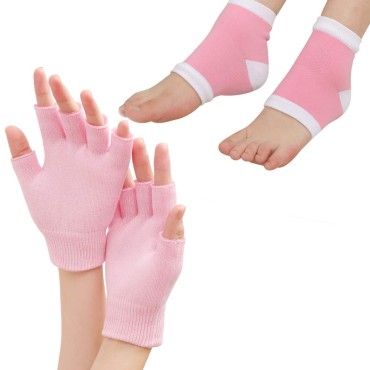 4PCS Moisturizing Gloves and Socks, Gel Spa Moistu...