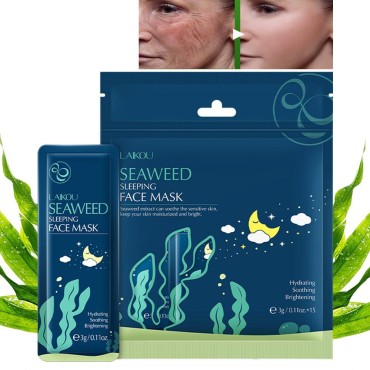 AKARY Seaweed Sleeping Mask, Face Mask SkinCare, Hydrating, Soothing & Moisturizing Facial Masks for Puffy Eyes and Dark Circles, Beauty Mask For All Skin Type
