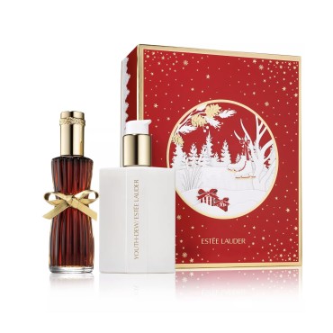 Estee Lauder YOUTH-DEW INDULGENT DUO 2PC SET - 2.25 OZ EAU DE PARFUM SPRAY + 3.12 OZ DODY SATINEE