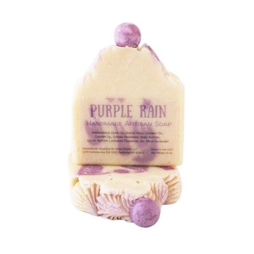 Lavender Goats Milk Handmade Artisan Soap (Purple Rain) 2pk