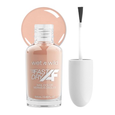 wet n wild Fast Dry AF Nail Polish Color, Peach Southern Belle | Quick Drying - 40 Seconds | Long Lasting - 5 Days, Shine