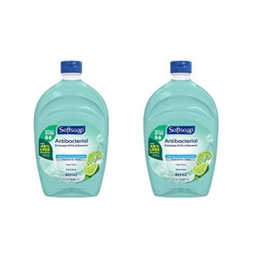 SOFTSOAP Antibacterial Liquid Hand Soap Refill, Fresh Citrus, 2 x 50 Ounce Bottle , Bathroom Soap, Bulk Soap, Moisturizing Antibacterial Set