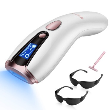 at-Home Hair Removal for Women & Men, Upgraded to 999,999 Flashes Laser Permanent Painless Hair Removal Device for Facial Whole Body