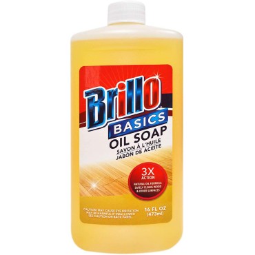 Brillo Basics Oil Soap 16oz (Package May Vary) Pack of 3