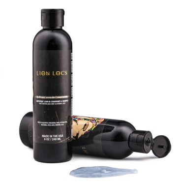 Lion Locs Shampoo and Conditioner for Dreads, Sisterlocks, Locks, & Dreadlocks | Lightweight Vegan Co Wash (8oz)