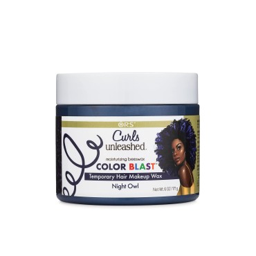 Curls Unleashed Color Blast Hair Wax, Temporary Curl Defining Wax, Night Owl, (6.0 oz)