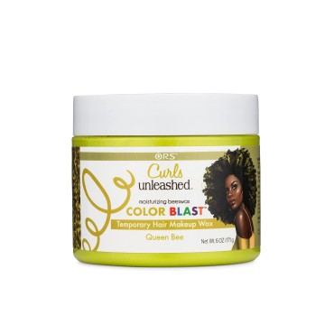 ORS Curls Unleashed Color Blast Hair Wax, Temporary Curl Defining Wax, Queen Bee, (6.0 oz)