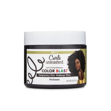 Curls Unleashed Color Blast Hair Wax, Temporary Curl Defining Wax, Molasses, (6.0 oz)